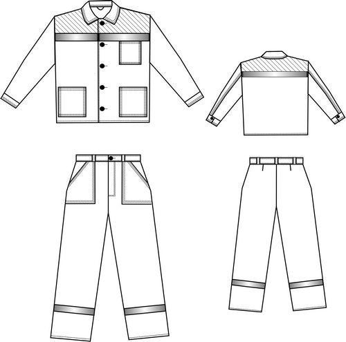 Рисунок рабочей одежды
