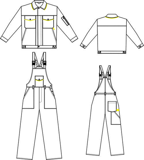 Рисунок рабочей одежды