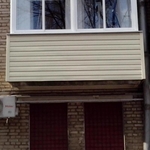 Наружная отделка балкона пластиком Минск