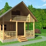 Сруб Бани 5, 5х8 Валерия недорого