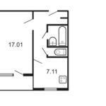 Аккуратная 1-комн. кв. в 5 мин ходьбы до метро, БАЙКАЛЬСКАЯ, 66/1