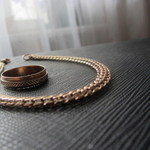 Золотой браслет и кольцо