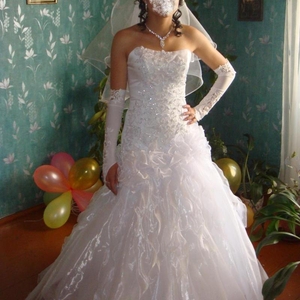 Очень красивое пышное свадебное платье