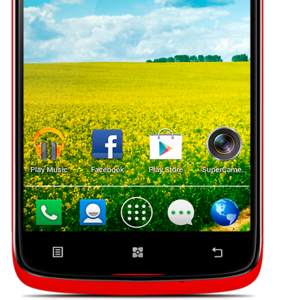  Телефон Lenovo S820 красный