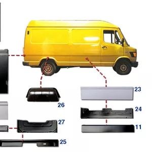 Кузовные автозапчасти Mercedes (мерседес) Кузовные автозапчасти Merced