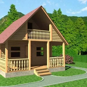 Сруб Дома из бруса савелий 6х6 м