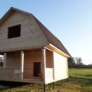 Сруб Дома Елена 6х8м из бруса доставка-установка по РБ