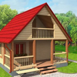 Дом-Баня Заря из бруса 6х6 с установкой по РБ