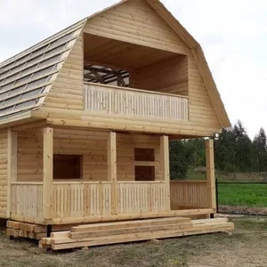 Дома из бруса Артем 6×8 с установкой от 10 дней