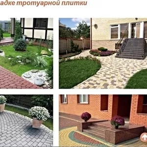 Укладка тротуарной плитки от 50м2 Зеленый Бор /Минск