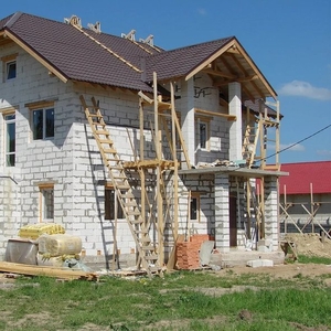 Стоительство домов из блоков под ключ в Любанском р-не