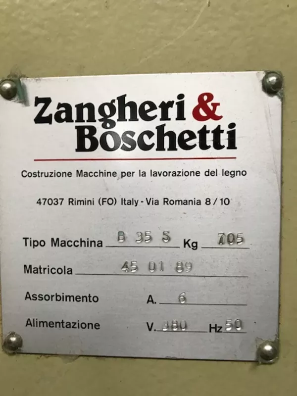 21-90-145 Многошпиндельный сверлильный станок ZANGHERI & BOSCHETTI  (б 5