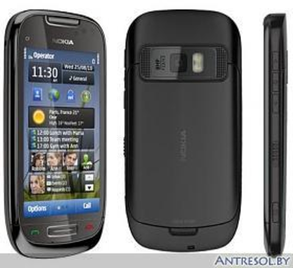 Nokia C7 2 simсим Wi-fi,  FM,  TV,  WAP,  MP3. Новинкa + ПОДАРОК ЧЕХОЛ! 2