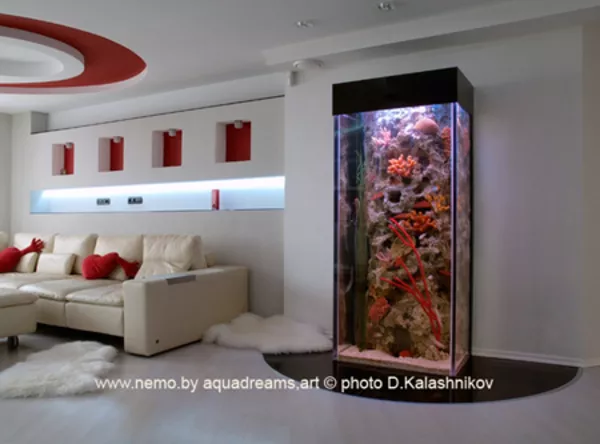 Аквариумы и водопады для вашего интерьера