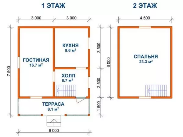 Садовый Дом сруб 6х7, 5 Марсель установка/доставка. 2