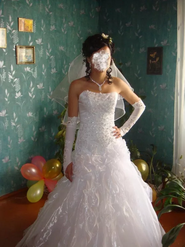 Очень красивое пышное свадебное платье