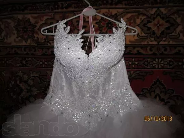 свадебное платье короткое спереди продам 3