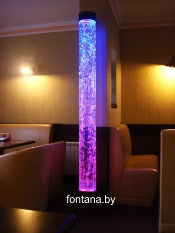 Пузырьковые колонны с разноцветной светодиодной подсветкой. 8