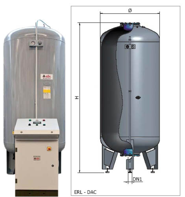 Мембранный расширительный бак Elbi. 9
