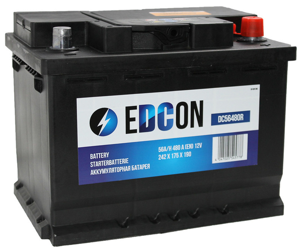 Аккумулятор EDCON DC56480R Ёмкость 56 А.ч.