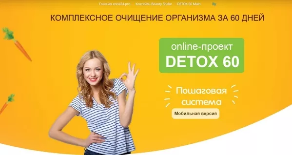 Комплексное очищение (detox) организма: жкт,  крови,  лимфы