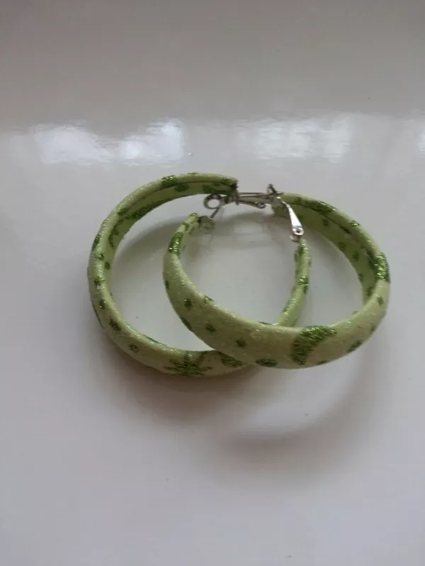 Сережки кольцами 3