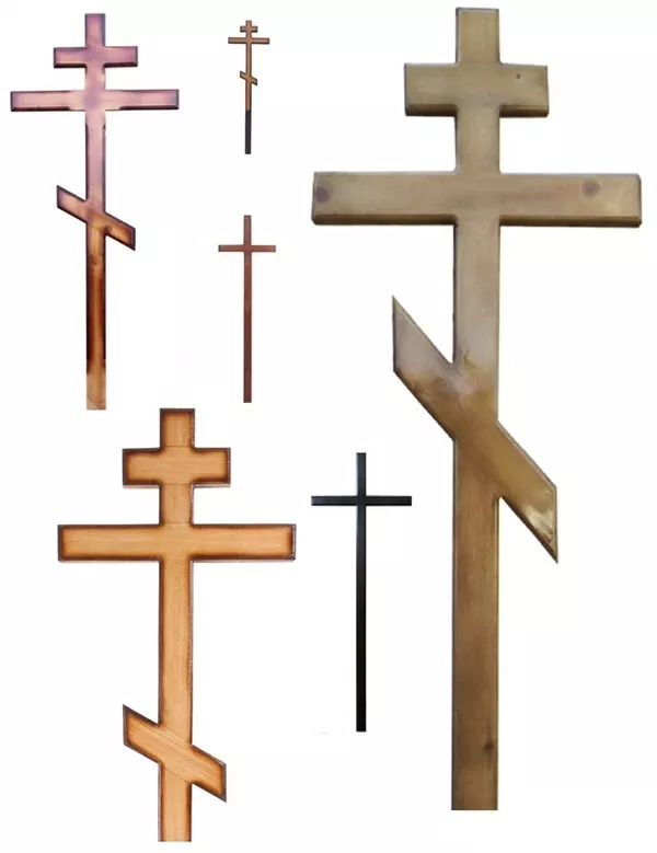 Кресты деревянные,  металлические (православные,  католические)