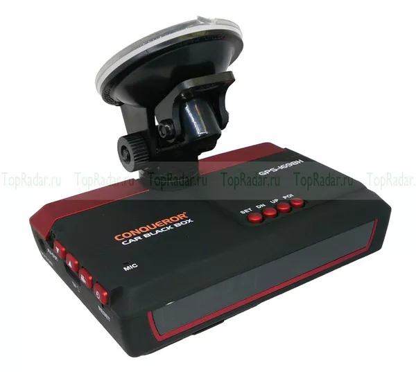 Супер видеорегистраторы Conqueror с функцией антирадара и GPS навигатора 3