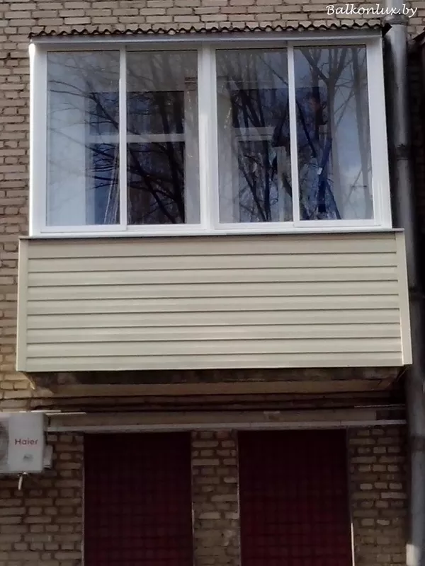 Наружная отделка балкона пластиком Минск
