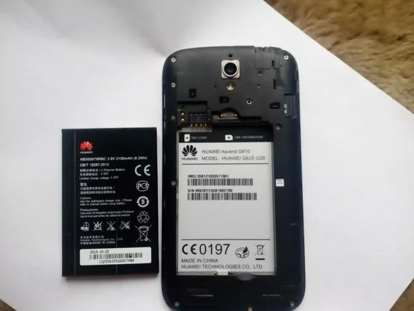 Продаю черный смартфон Huawei G610-U20 5