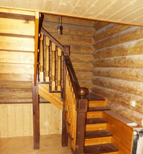 Ищете деревянную лестницу в дом,  коттедж,  на дачу? Любая форма и размер. 5