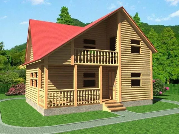 Продам сруб Дома-Бани 8х6 м с установкой в Логойске