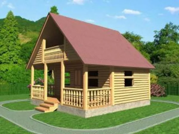 Сруб Дома из бруса савелий 6х6 м 3