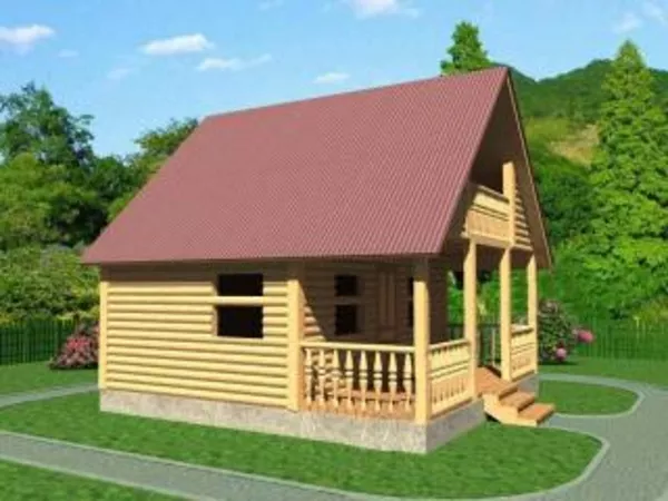 Сруб Дома из бруса савелий 6х6 м 4