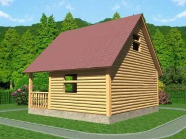 Сруб Дома из бруса савелий 6х6 м 5