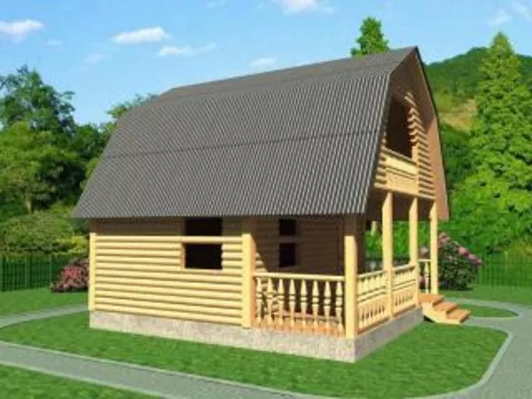 Сруб дома из бруса Арсений установка за 15дней 4