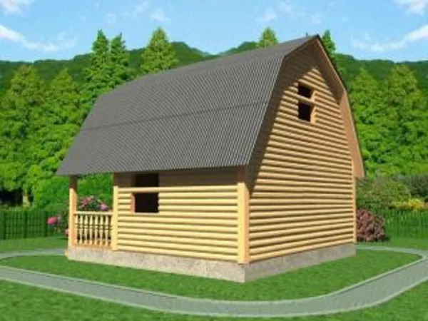 Сруб дома из бруса Арсений установка за 15дней 5