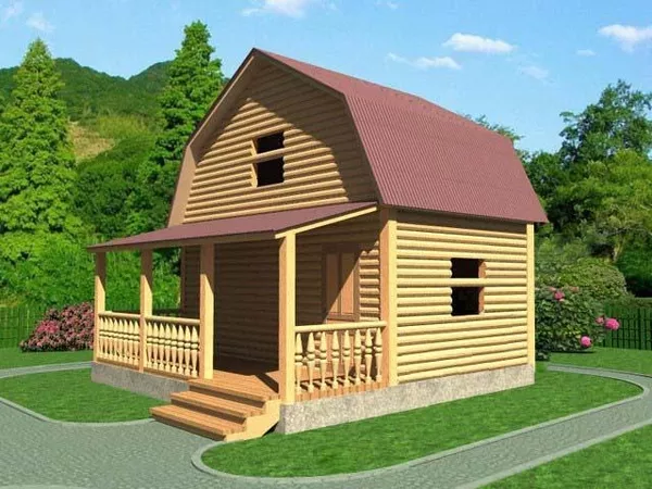 Сруб дома Витольд из бруса недорого продаю