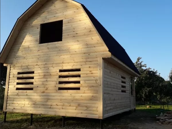 Баня-Дом из Бруса Сруб 6х6м продажа с установкой в Минске и районе