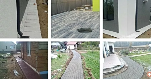 Укладка тротуарной плитки Березинский район 5
