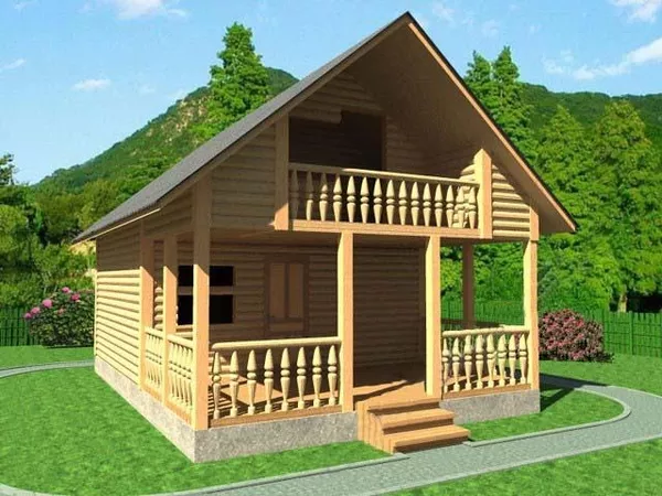 Сруб Бани 5, 5х8 Валерия недорого