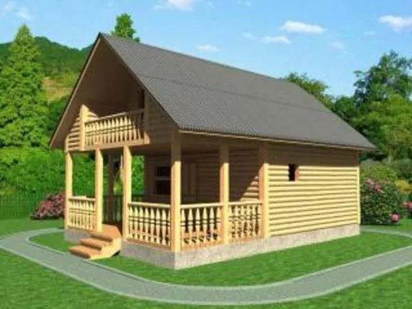 Сруб Бани 5, 5х8 Валерия недорого 2