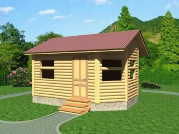 Сруб Бани из бруса Ника 4х5 Сруб с установкой 4