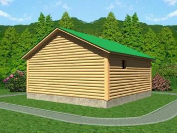 Сруб Бани милана из бруса недорого 6х6 м 3