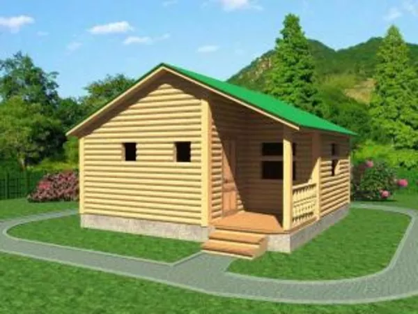 Сруб Бани милана из бруса недорого 6х6 м 4