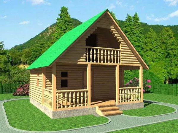 Сруб Бани Офелия из бруса 6х6 установка за 10 дней