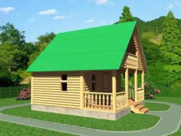 Сруб Бани Офелия из бруса 6х6 установка за 10 дней 3