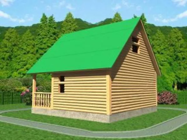 Сруб Бани Офелия из бруса 6х6 установка за 10 дней 4