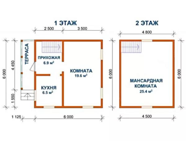 Сруб Дома даниил новый из бруса недорого продаю 6х6 м 5