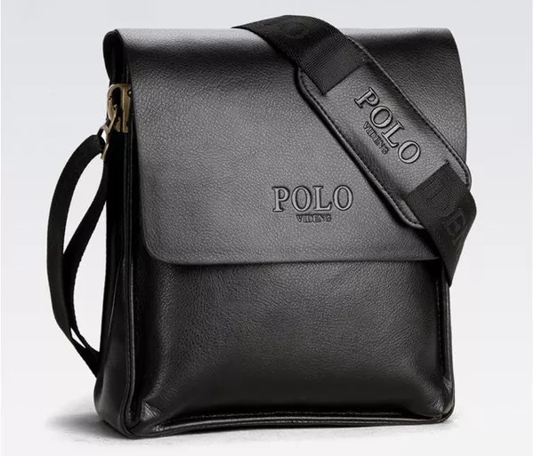 Кожаная мужская сумка Polo 3